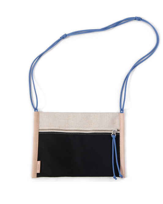 KALARE  small crossbody bag | linen // black