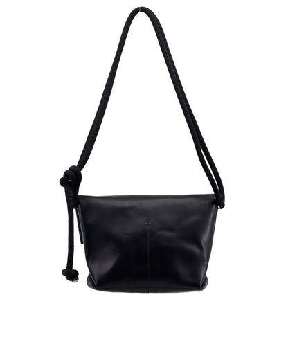 ESKUA | organic cotton / leather black