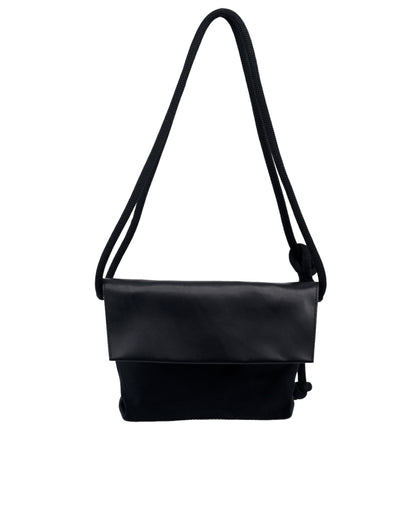 ESKUA | organic cotton / leather black