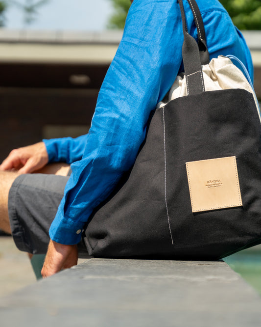 MERKATUA linen - black // archive sale // sample
