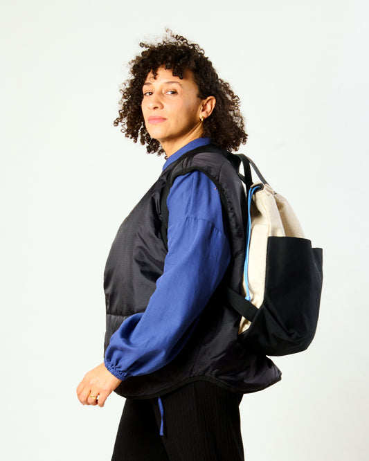 MOIRÉ linen // black