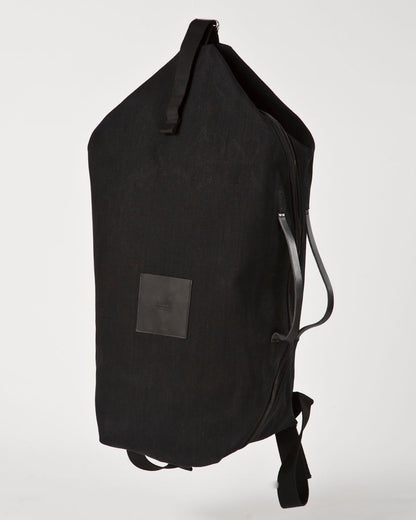 LUCID LARGE |  waxed cotton / all black