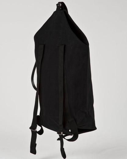 LUCID LARGE |  waxed cotton / all black