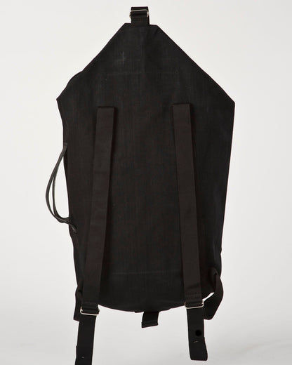 LUCID LARGE |  waxed cotton / all black