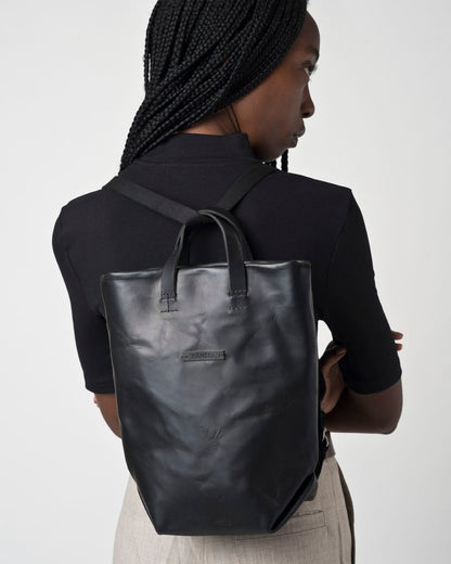 BABY MOIRÉ | leather / black