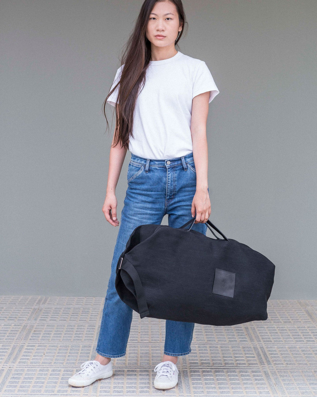 LUCID LARGE |  waxed cotton / all black